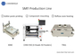 Chaîne de production de SMT 3040 imprimante de pochoir, CHM-550 SMT Chip Mounter, four T961 de ré-écoulement