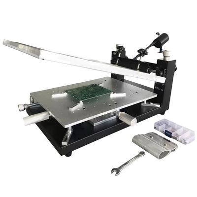 Imprimante à écran SMT manuelle pour assemblage de circuits imprimés à double face, imprimante à pâte de soudure de 300 × 400 mm
