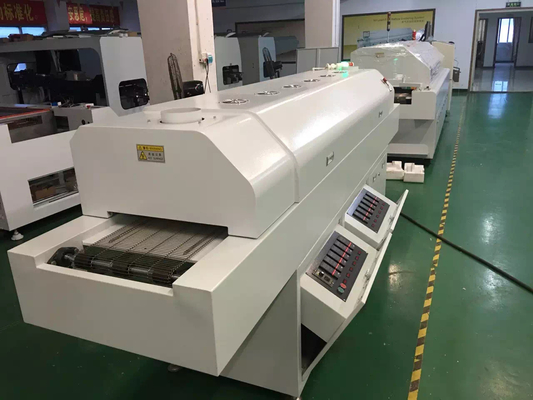 CHM-6635 four à reflux 6 zones tempérées (haut 6+bas 6) 2200*350 mm SMT machine de soudage à reflux
