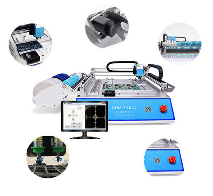 2 têtes 29 alimentateurs CHMT36VA SMD pick and place machine + deux caméras CCD + PC externe