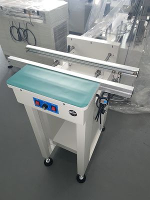 Convoyeur SMT pour cartes de circuits imprimés avec longueur réglable de 0,5/0,6/0,7/1,0/1,2 m, vitesse réglable de 0 à 8000 mm/min et plage de largeur de rail de 50 mm à 350 mm