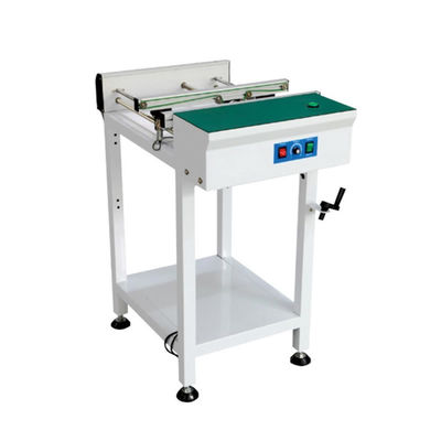 Convoyeur SMT pour cartes de circuits imprimés avec longueur réglable de 0,5/0,6/0,7/1,0/1,2 m, vitesse réglable de 0 à 8000 mm/min et plage de largeur de rail de 50 mm à 350 mm