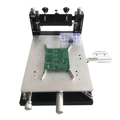 Imprimante à écran SMT manuelle pour assemblage de circuits imprimés à double face, imprimante à pâte de soudure de 300 × 400 mm