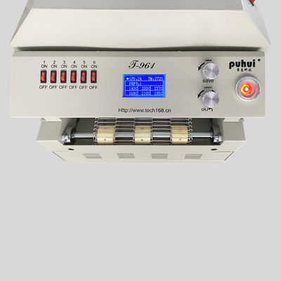 Le four de bureau du ré-écoulement T961 avec le temp 6 du convoyeur 730*230mm répartit en zones la machine 3.5KW de soudure