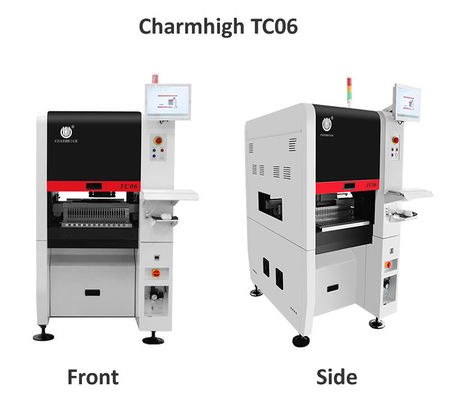 TC06 Machine de placement SMT haute vitesse à 6 têtes étroites avec plateforme en fonte intégrée