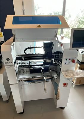 CHM-551 ligne de production SMD ligne d'assemblage SMT haute précision 4 têtes robot de fabrication de PCB