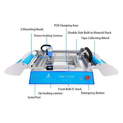 Assemblage SMT à double face CHMT36VB Machine de prélèvement et de placement de bureau
